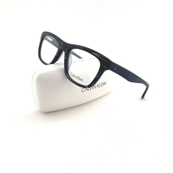 New Calvin Klein Frames Unisex Striped Gray 54 mm